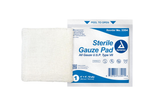 Dynarex® Gauze Sponge, Sterile 1's, 12 ply, 4" x 4" (ea)