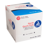 Dynarex® Gauze Sponge, Sterile 1's, 12 ply, 4" x 4" (ea)