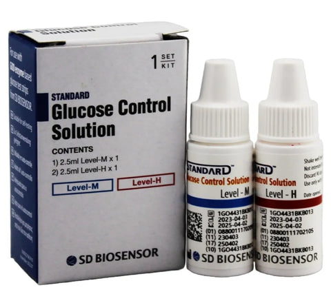 SD Biosensor GlucoNavii® Blood Glucose Control Solution, High & Normal (Kit)