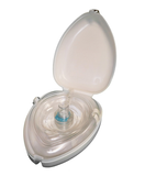 CPR Pocket Mask with O2 Inlet Port and Hard Case, White (ea)